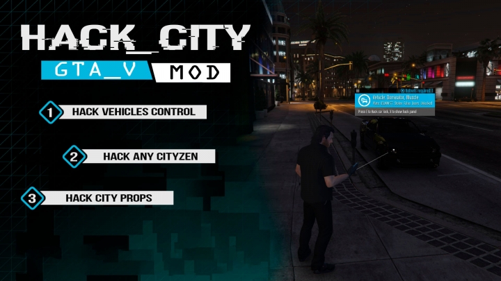 دانلود ماد Hack City برای GTA V