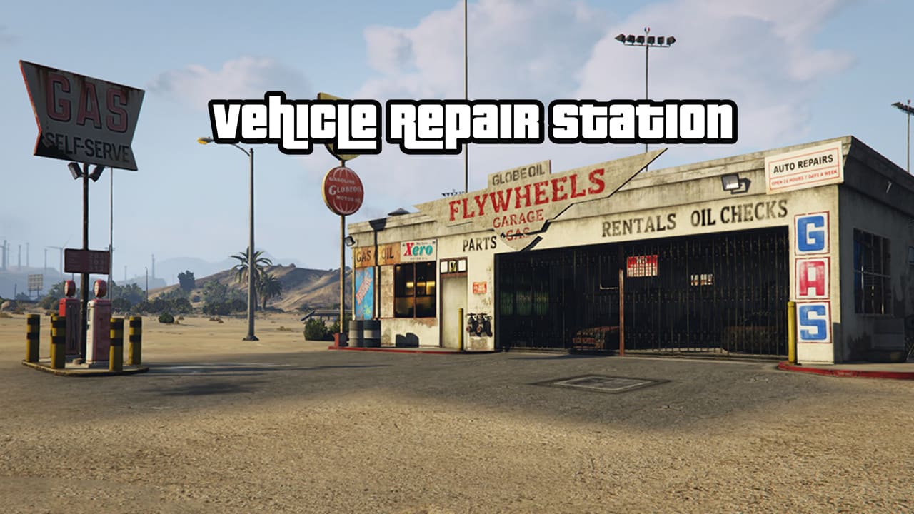 دانلود ماد Vehicle Repair Station برای GTA V